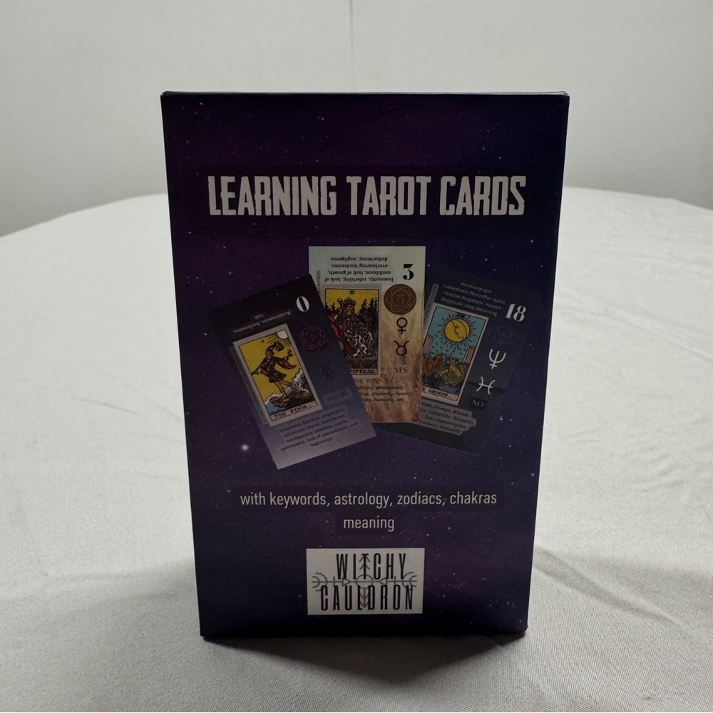 Learning Tarot Cards by Witchy Cauldron w Keywords, Planets, Zodiacs, Chakras - Picture 2 of 5